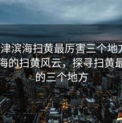 “天津滨海扫黄最厉害三个地方”天津滨海的扫黄风云，探寻扫黄最厉害的三个地方